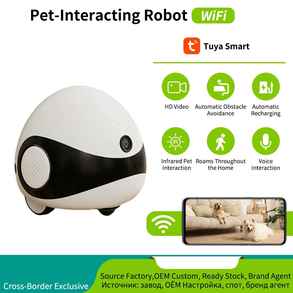 Smart Home Camera Ezviz - كاميرا روبوت واي فاي للأطفال والحيوانات