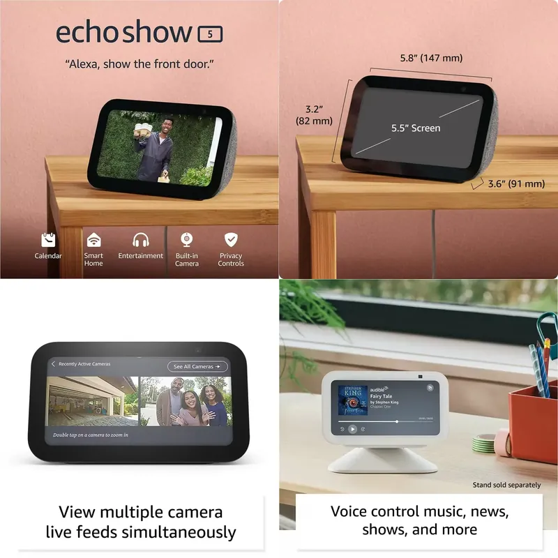 Smart Home Video - إيكو شو 5 مكبر صوت ذكي