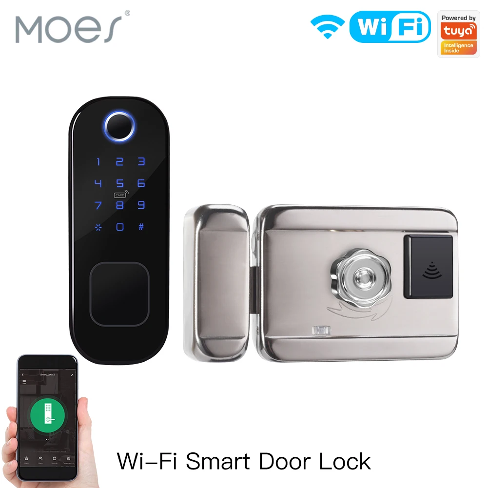 MOES WiFi Tuya قفل ذكي قفل الب - مراجعة Smart Home Door Lock وسعره