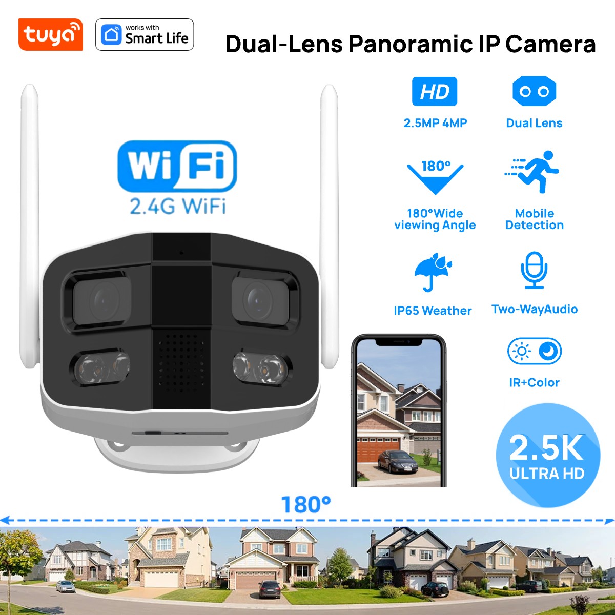 تويّا سمارت 4MP 2.5K عدسة مزدو - مراجعة Smart Home Camera Ezviz وسعره