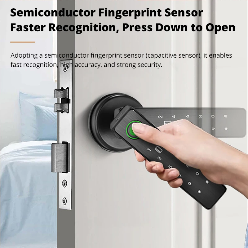 Tuya قفل الباب الذكي أقفال بصم - مراجعة Smart Home Door Lock وسعره