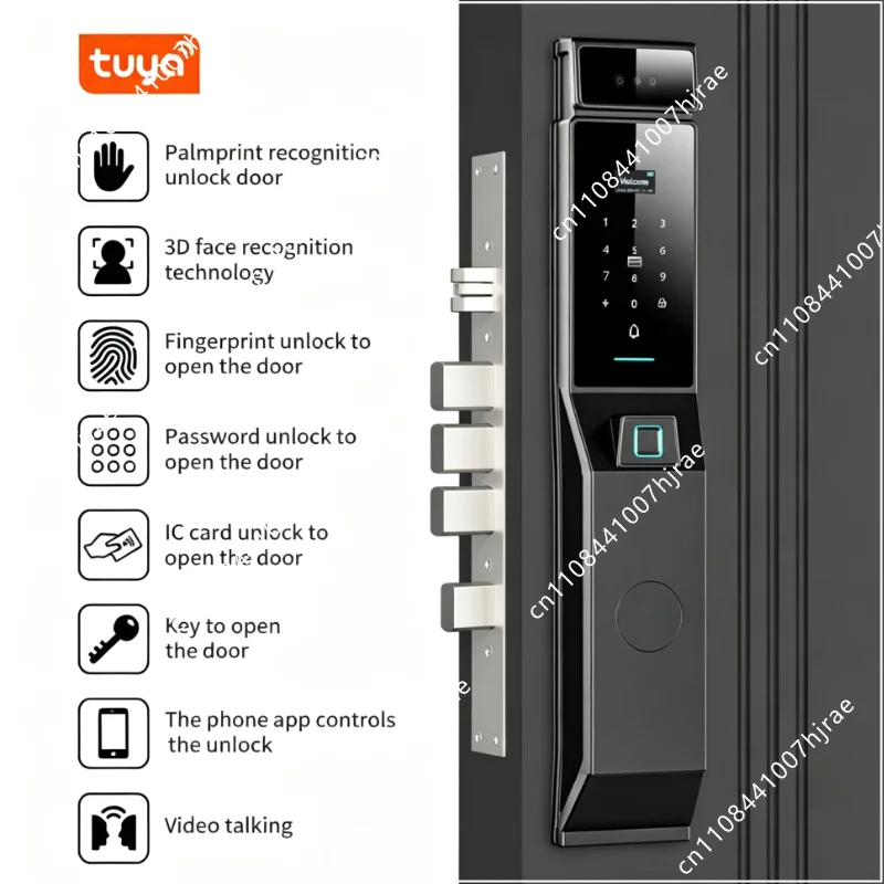 قفل باب ذكي مقاوم للماء بمعيار - مراجعة Smart Home Door Lock وسعره