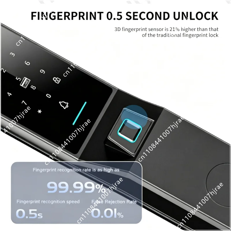 قفل باب ذكي مقاوم للماء بمعيار - مراجعة Smart Home Door Lock وسعره