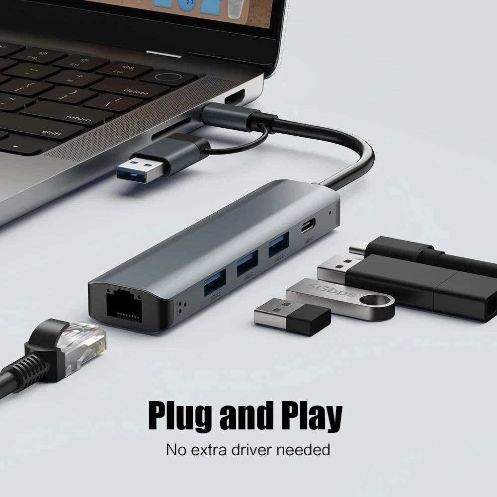 محول متعدد المنافذ USB-C 5 في  - مراجعة Smart Home Hub 2 وسعره