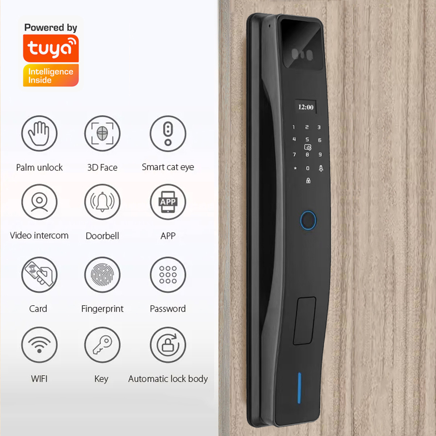 قفل باب إلكتروني ذكي بكلمة مرو - مراجعة Smart Home Door Lock وسعره